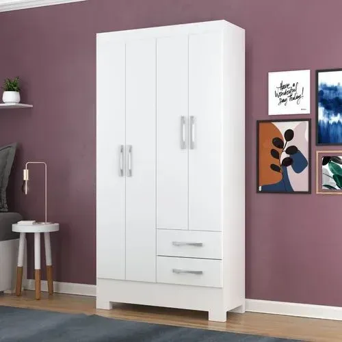 Guarda Roupa Solteiro 4P - Menor Preço da Região