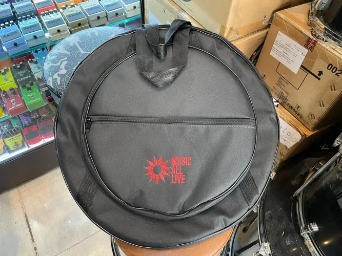 Bag pratos bateria 20" novo bolso duplo reforçado extra luxo sabian zildjian zeus
