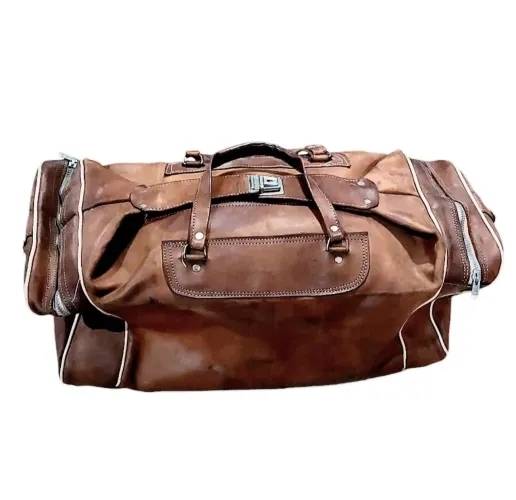 Bolsa retangular em couro legitimo duro