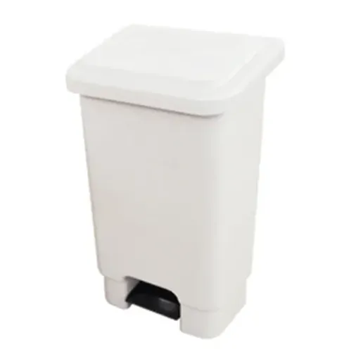 Lixeira Com Pedal 50L - Branco, Produto NOVO, Disponível 05 Unidades
