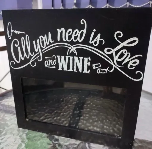 Quadro Decorativo - All You Need is Love and Wine