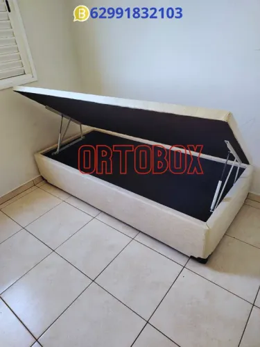 Cama Box Baú Solteirão com um ano de garantia