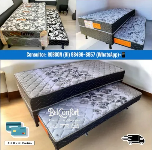 BICAMA DE SOLTEIRO DE ESPUMA 