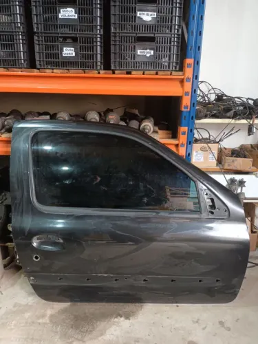 Porta Renault Clio 2009 2p preta lisa pelada 