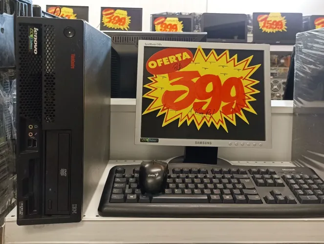 Kit Computador Completo Pentium 4 02Gb HD 80 Monitor 15" Pol. + Periféricos