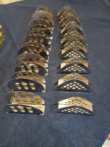 Porta Guardanapos em Aço Inox - 34 Peças