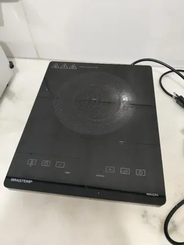 Fogão indução 1 boca portátil Brastemp 