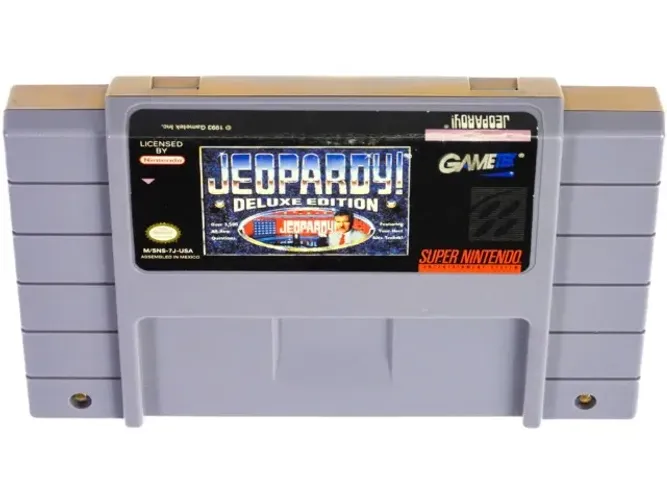 Jeopardy Deluxe Edition Original Playtronic Super Nintendo