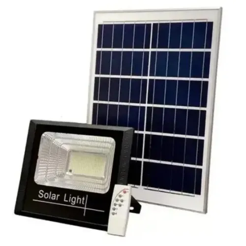 Refletor Solar 50w Led Com Placa Solar Bateria E Controle