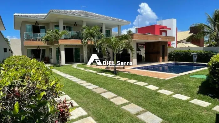 Guarajuba - 06 suítes + Dependência - Condomínio Paraiso - Porteira Fechada - Área gourmet