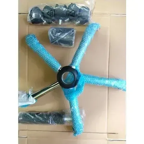 Base Estrela P/ Cadeira Escritório C/ Pistão À Gás e Kit 05 Rodinhas + Copo Sanfona!