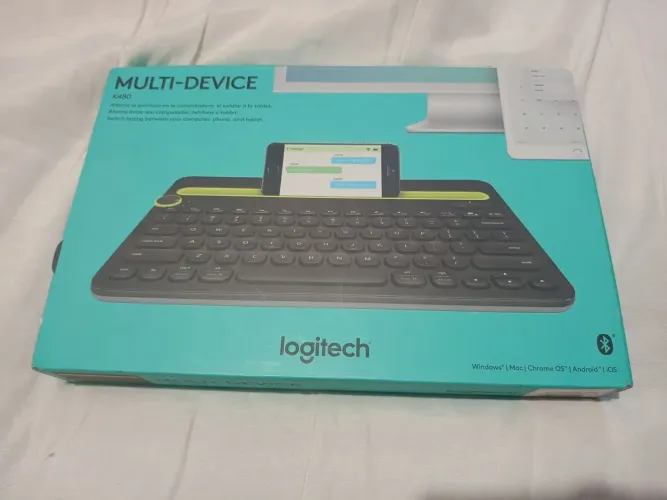 Teclado sem fio bluetooth multiuso