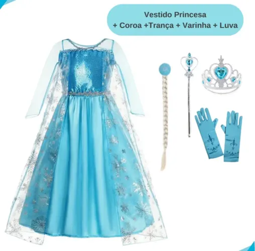 Fantasia infantil Elza Frozen