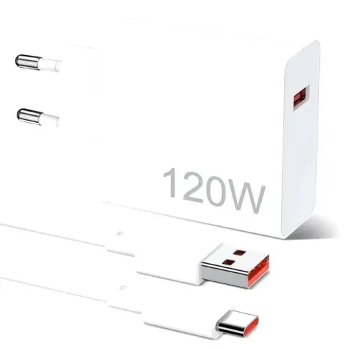 Carregador completo Super Turbo Xiaomi 120W USB tipe-C 