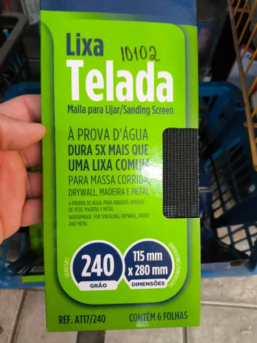 Lixa Telada para Lixar/Sanding Screen 240 Grão