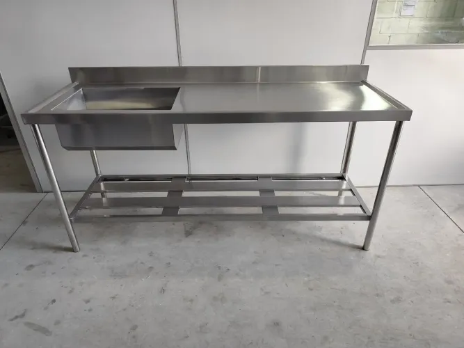 Pia inox com bojo 60x40x25 