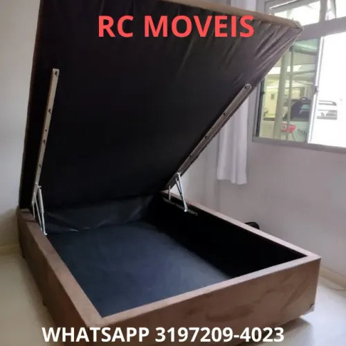 Cama Box Baú Casal Inteiriço 1.38x1.88 - Resistência e Funcionalidade
