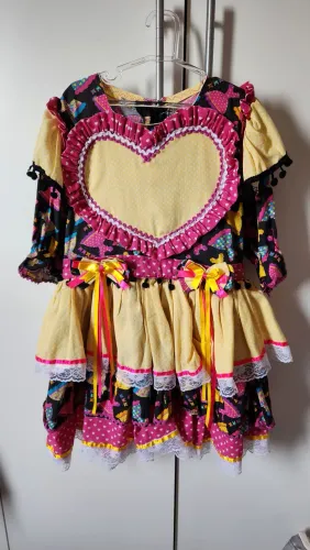 Vestido Festa Junina Infantil