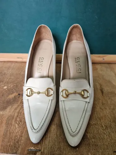 Sapato de Salto Alto GUCCI -  White Houdan ( Tam 6/12)