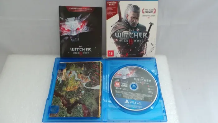 THE WITCHER WILD HUNT PS4 CONTEÚDO EXTRA COMPLETO MÍDIA FÍSICA