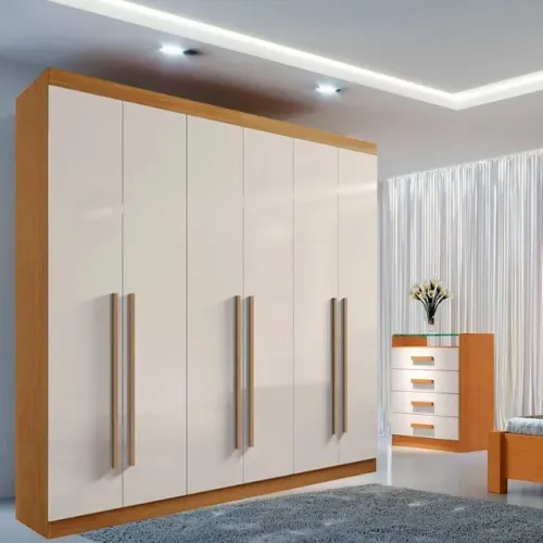 Guarda Roupa de Casal Da Vinci 6 Portas 100% MDF