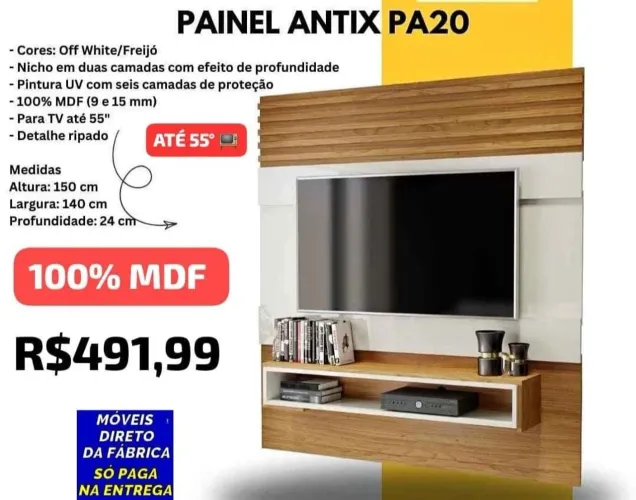 PAINÉIS ATÉ 65° PAGA NA ENTREGA