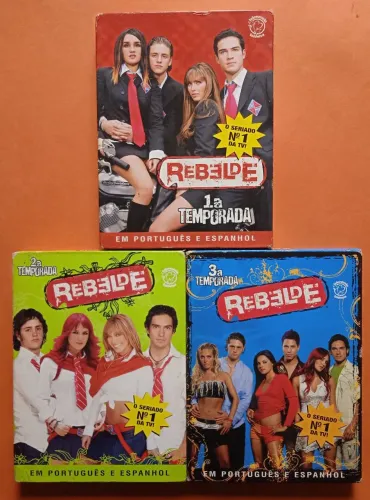 Dvd Rebelde 1a. , 2a. e 3a. Temporada Completas
