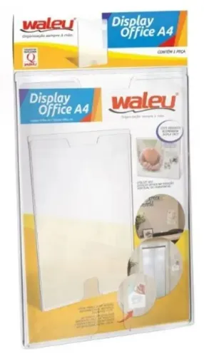 3 unidades de Display Office A4 em acrílico - Marca Waleu