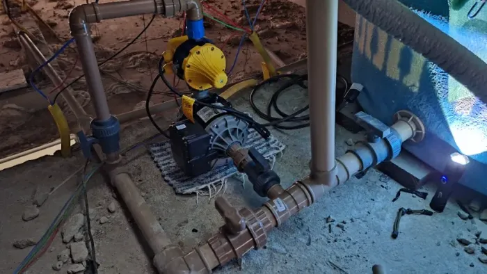 Instalação de pressurizador de água em residência