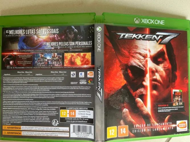 Jogo Xbox One Tekken 7 mídia física jogo luta