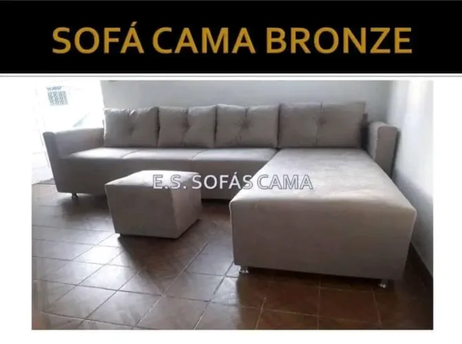 SOFÁ COM CHAISE Bronze - Conforto e Estilo, OFERTA IMPERDÍVEL!