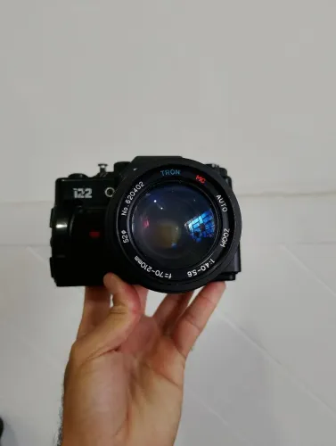 Câmera analógica zenit 122 com lente profissional 