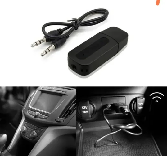 Adaptador Via Bluetooth Usb e P2 Para Som .