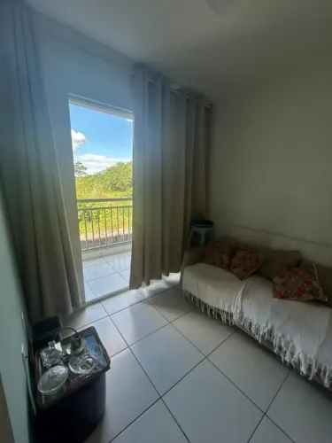 Apartamento dois quartos mobiliado com varanda