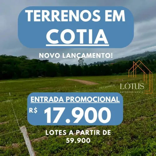 86C- COTIA PROMOÇÃO DE LOTES PLANOS COM VISTA LINDA