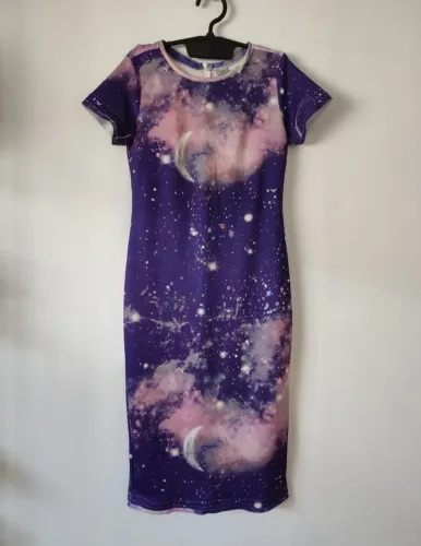 Vestido Galaxia - Estampa Deusa