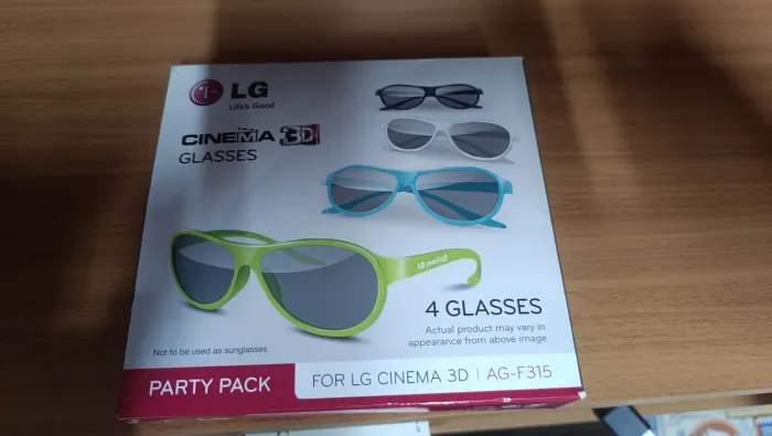 Kit 04 Óculos 3 D Lg Ag-f315 Novo Na Caixa