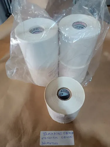 10 Bobinas de Etiqueta Adesiva ETO Couche 0,80x030