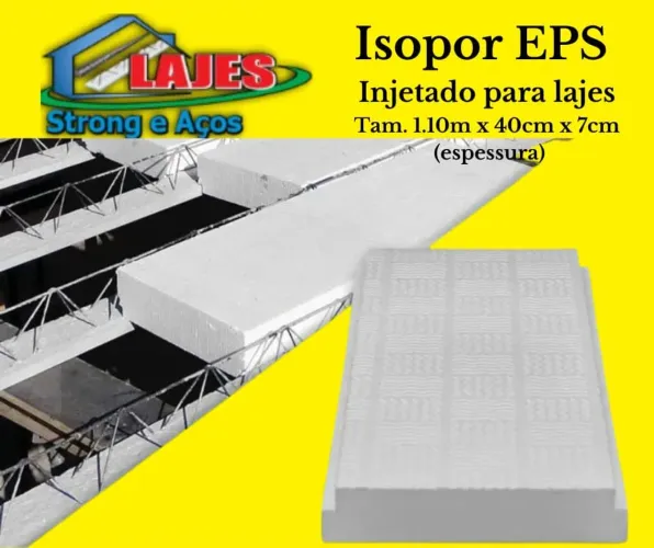 Isopor injetado para laje