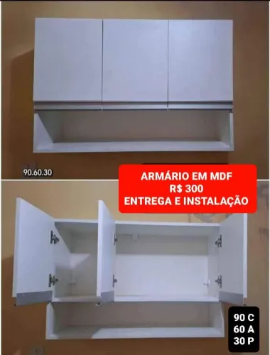 Armário MDF com Entrega e Instalação