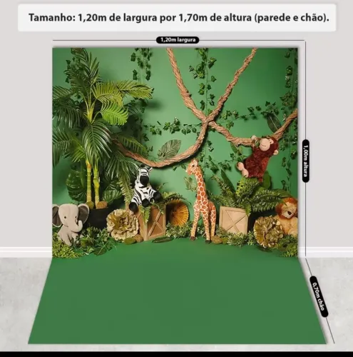 Fundo Fotográfico Cenário Safari 1,20x1,70m