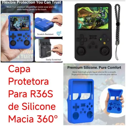 Capa Protetora de Silicone para R36S - Macia e Resistente