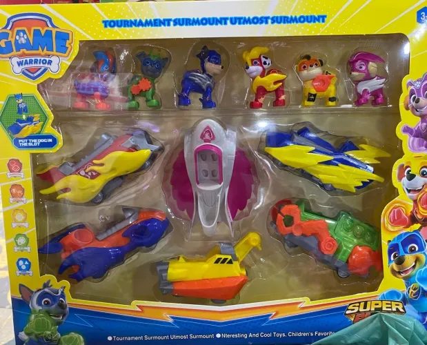 Kit Patrulha Canina Super Herois - Brinquedo Infantil