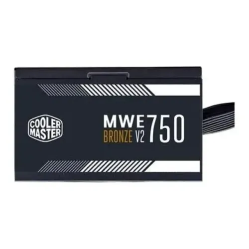 Fonte 750W Cooler Master MWE Bronze V2, ATX, 80 Plus Bronze, Preto, PFC Ativo - MPE-7501-A
