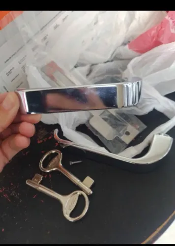Baratissimo fechadura aço escovado completa p porta externa nova na caixa