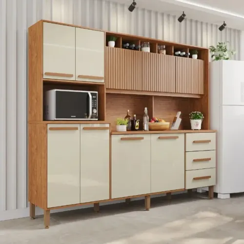 Cozinha Angelina 240cm 100% MDF