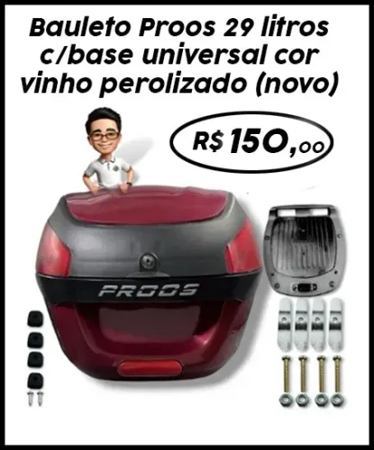Bauleto Proos - 29 litros - novo -Baratíssimo
