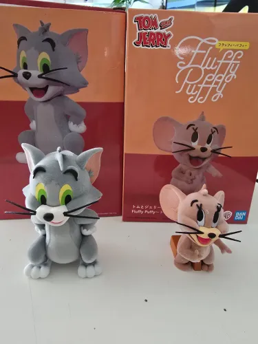 Bonecos tom and jerry fluffy puffy bandai