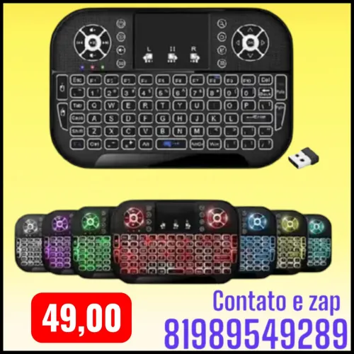 mini teclado sem fio com touchpad