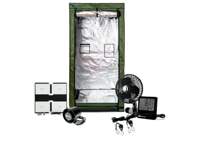 Kit de Cultivo Estufa 100x100x200cm + Painel Quantum Board 480 watts leds indoor